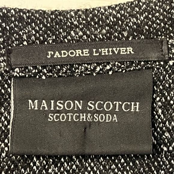 Scotch & Soda Straight Hem Sweatshirt Mini Dress Long Sleeve Black Womens Size 1 - Picture 4 of 10